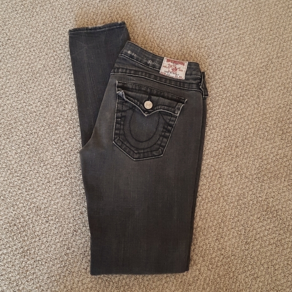 True Religion Distressed Skinny Jeans - Picture 3 of 10